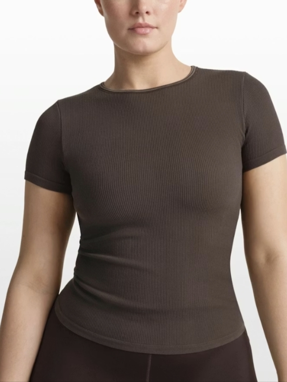 SKIMS x Nike Short Sleeve Seamless Ribbed Top